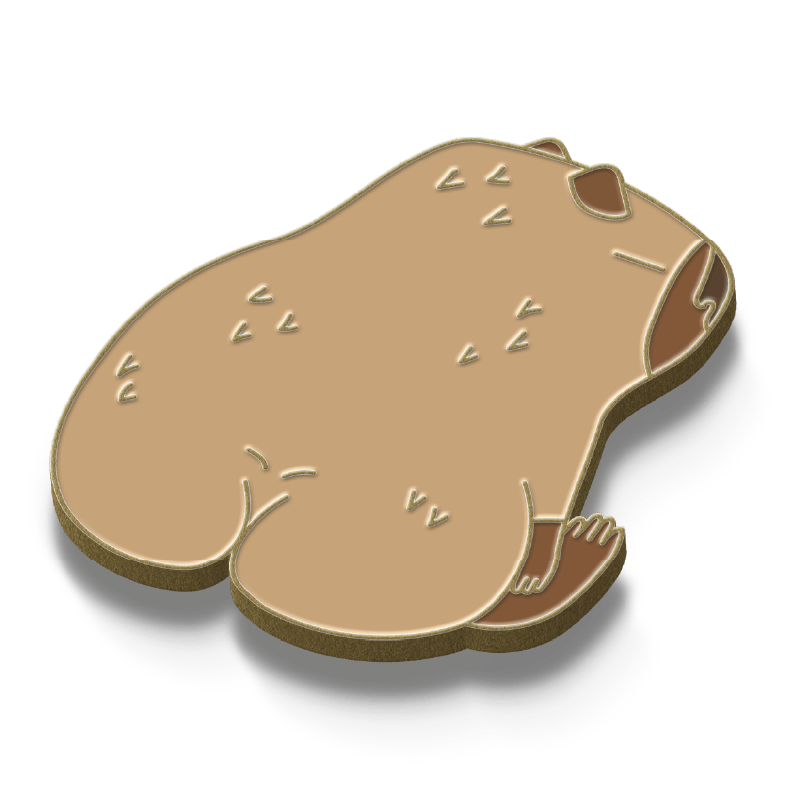 Capybara Backside Pin