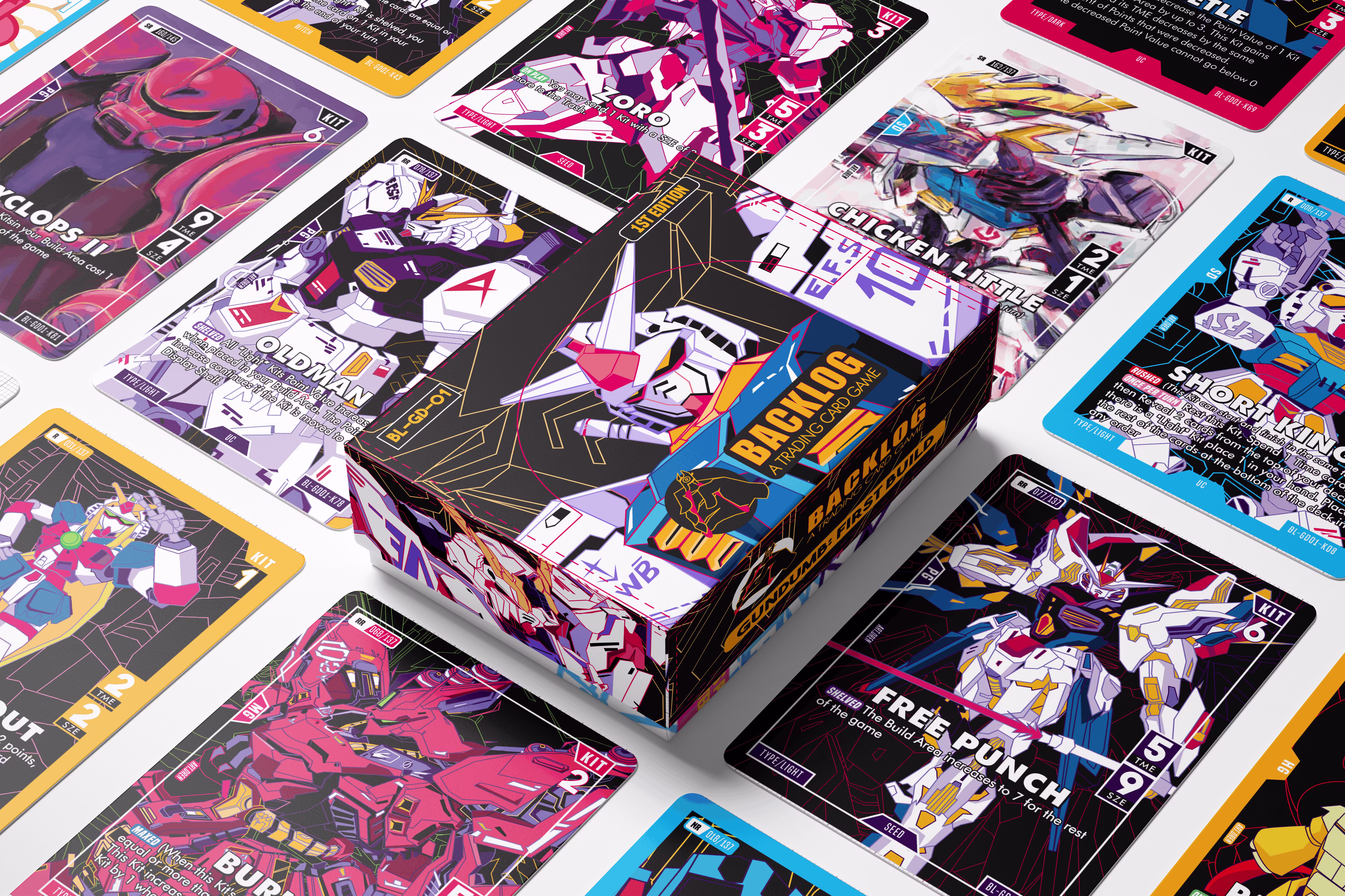 Backlog - A trading card game about building