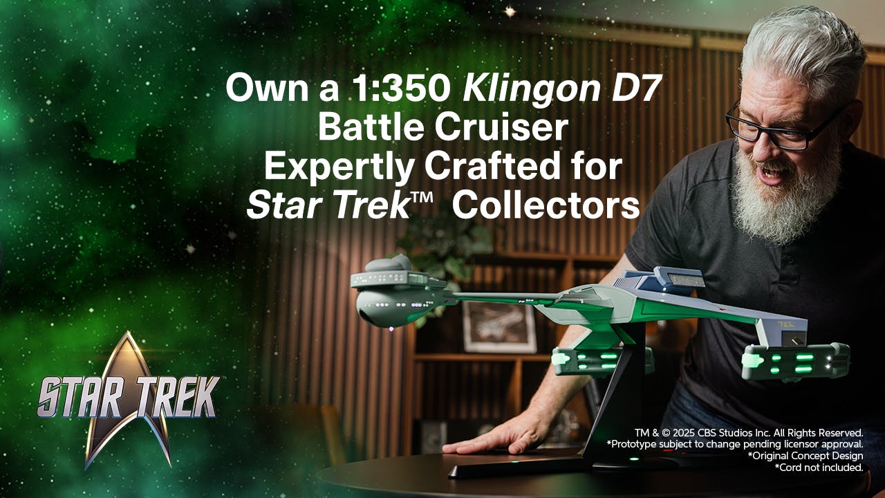 Honor the Empire with the TOMY+ 1:350 KLINGON D7 Battle Cruiser Replica
