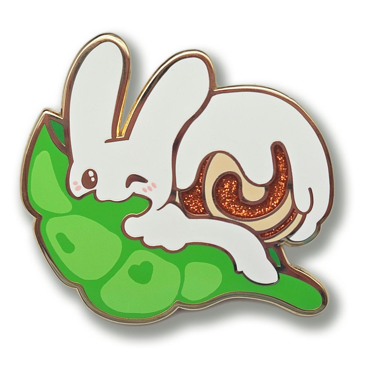 Cinnasnail Leaf Enamel Pin