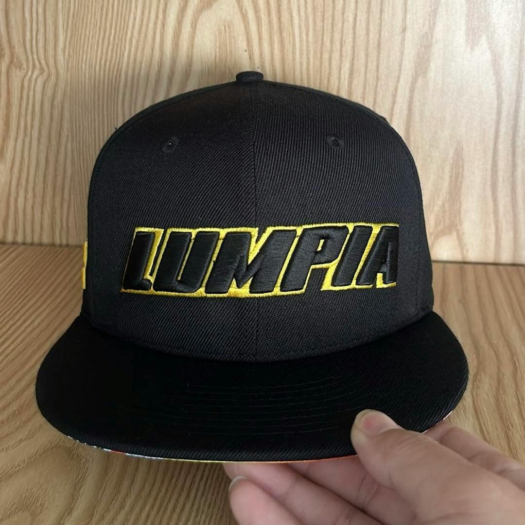 *REISSUE* Yellow embroidery over black with black brim