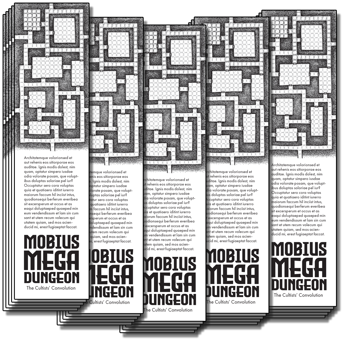 Mobius Mega-Dungeon Bookmark Set (Retailer)