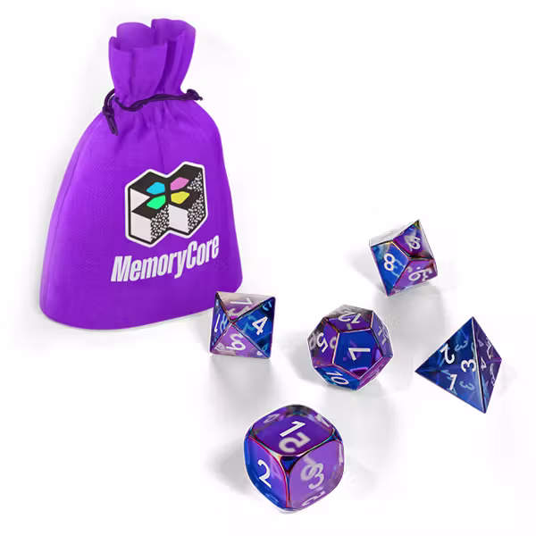 Custom Dice + Cloth Bag