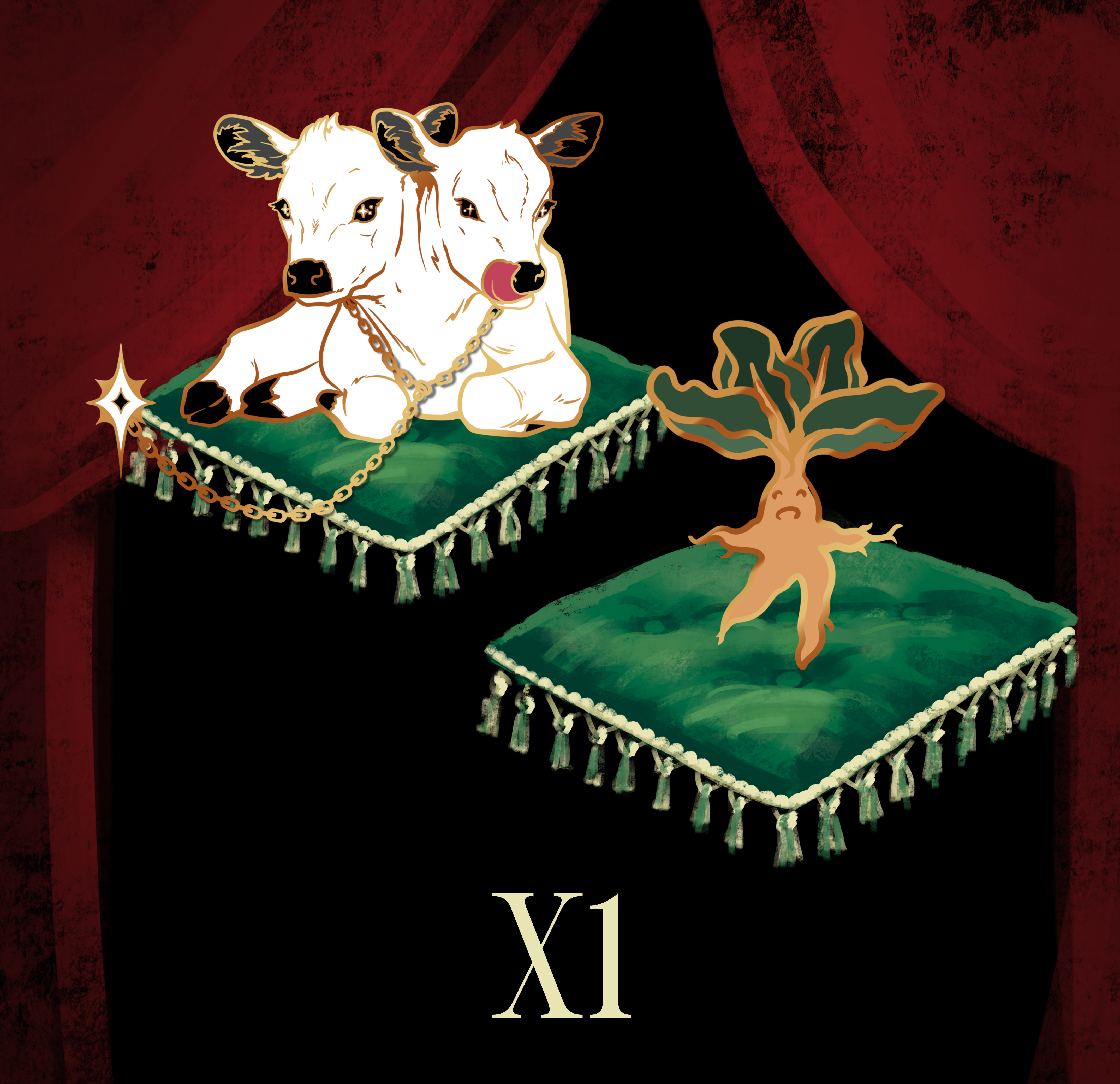 Early Bird: 1 trinket + 1 large Pin