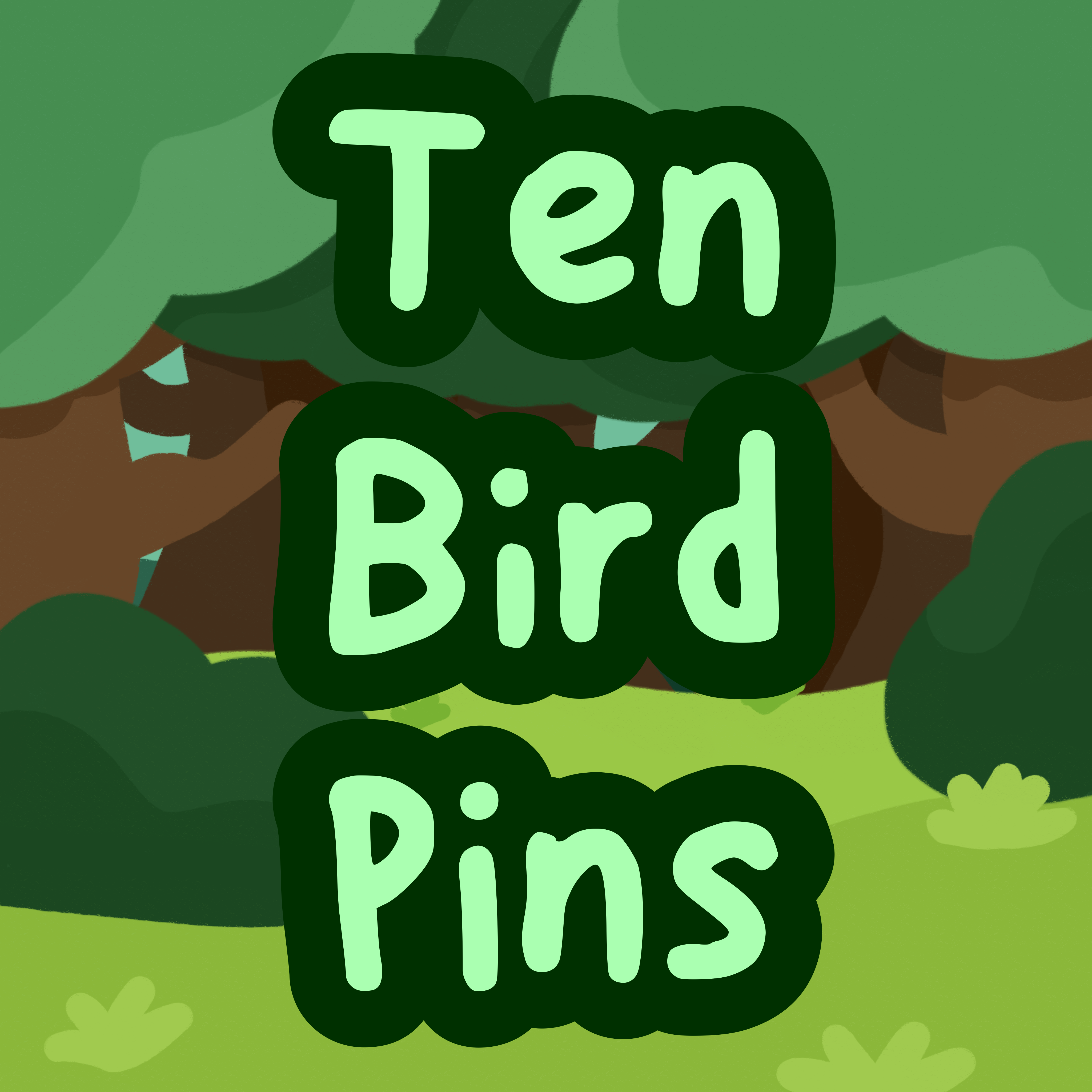 Ten Bird Pins