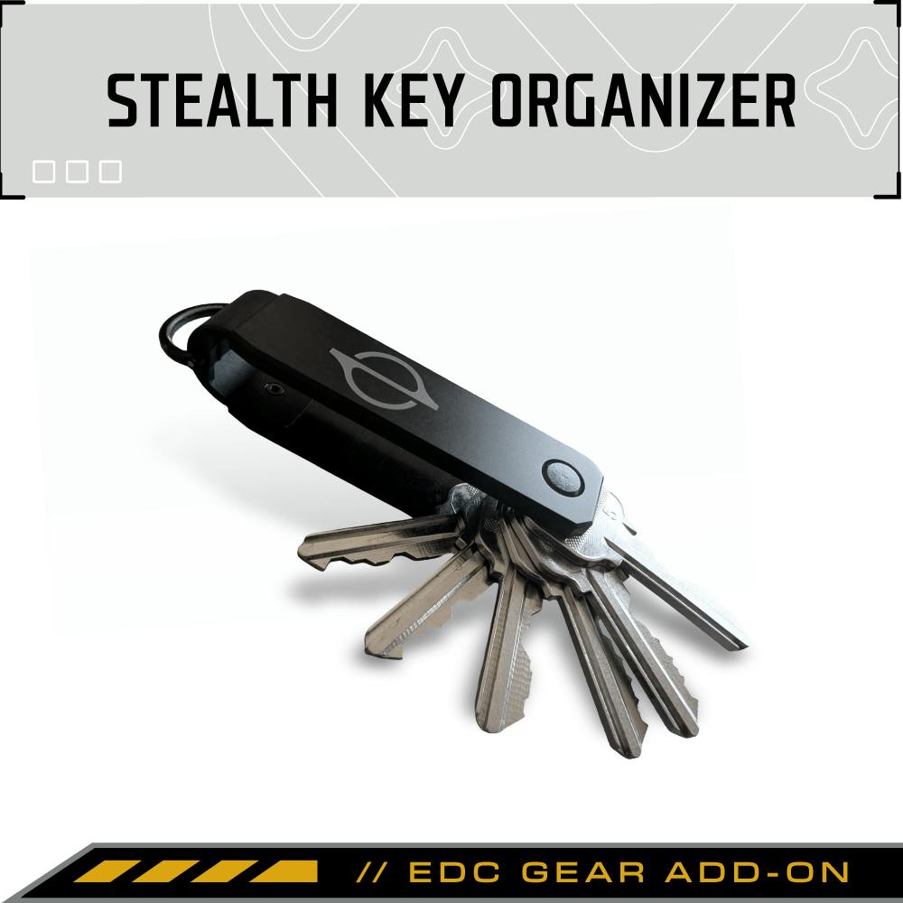 Stealth Key Organizer \ Matte Black Aluminum
