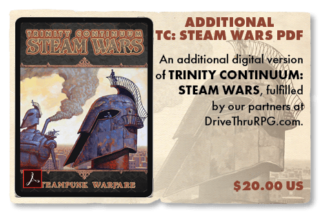 + Trinity Continuum: Steam Wars PDF (Additional Redemption)