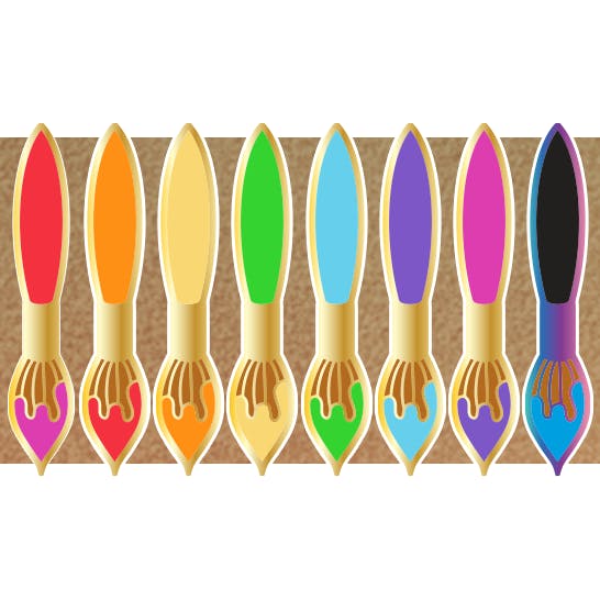 Brush Mini Pin Set