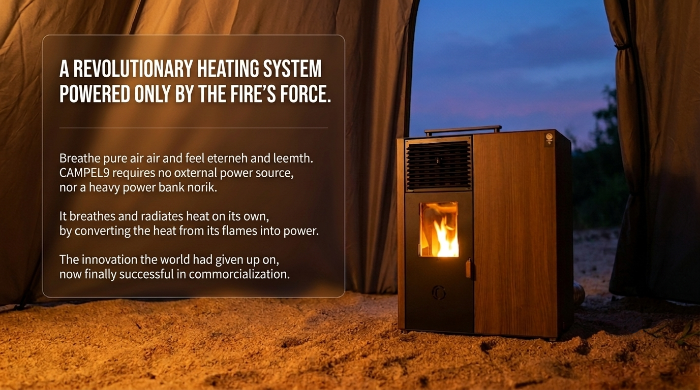 First Commercialized Compact Mechanical Pellet Stove