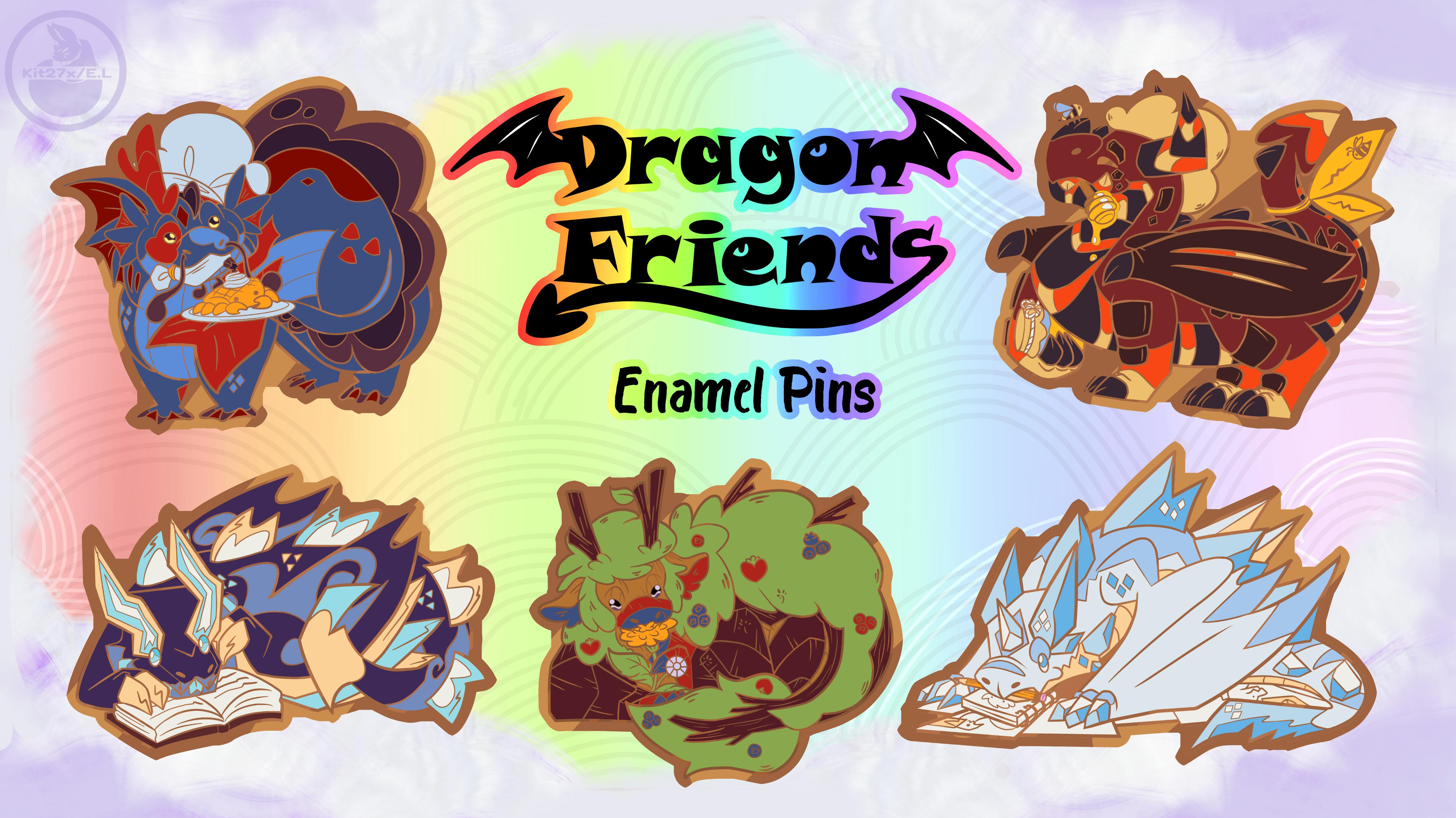 Dragon Friends |Enamel Pin Collection]