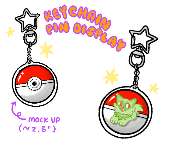 Keychain Display (Poke Ball)