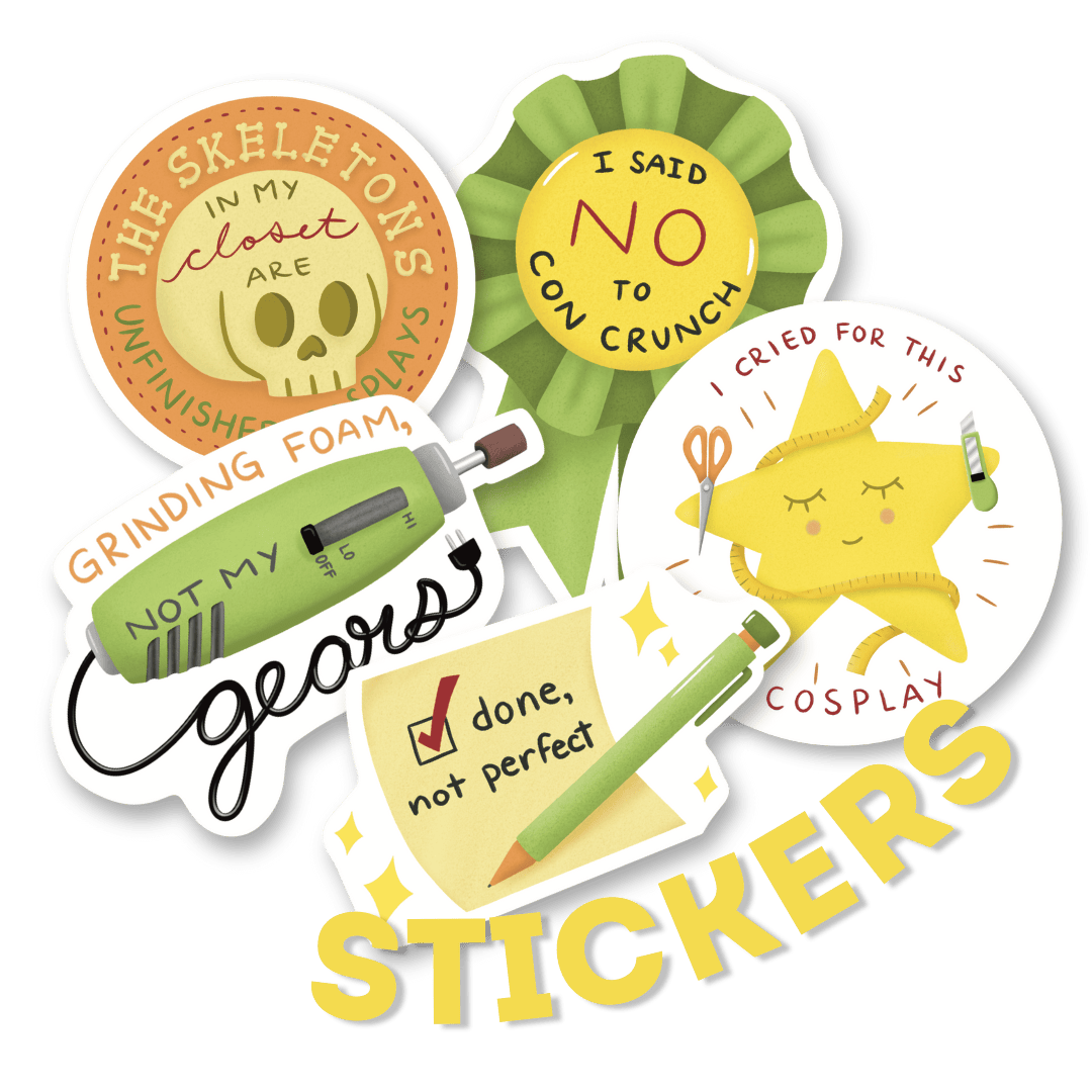 cosplay sticker sheet