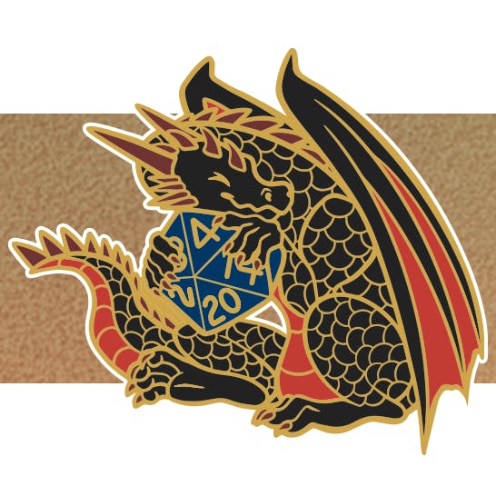 Dice Hoarder Enamel Pin