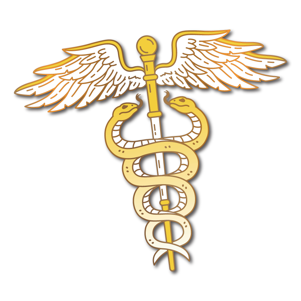 Hermes' Caduceus Pin