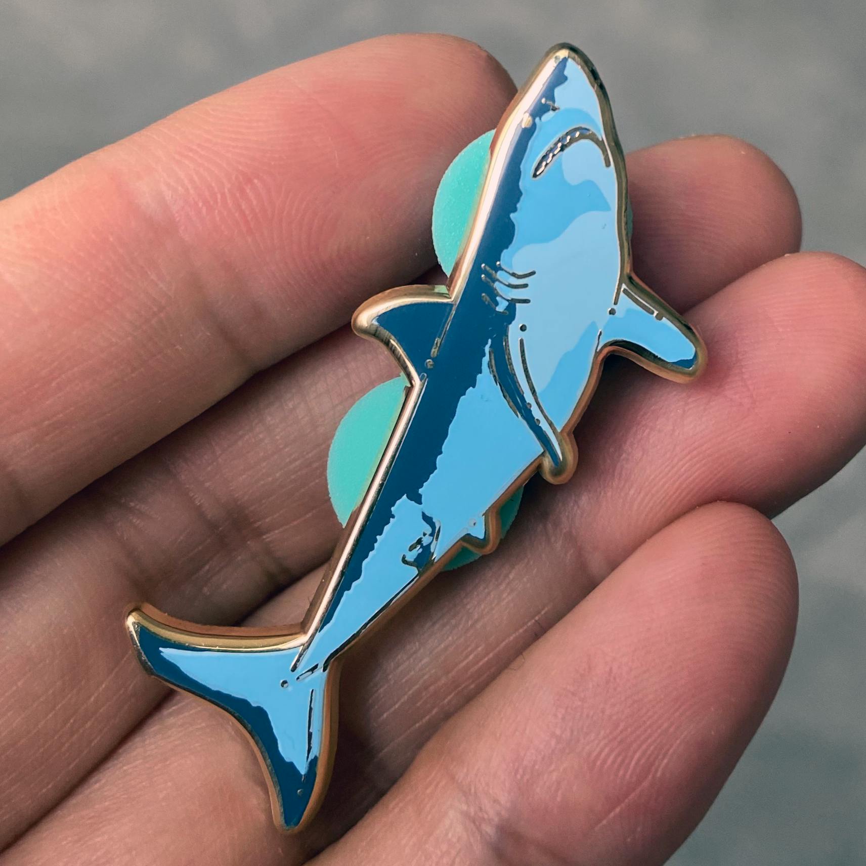 Great White Shark Critter Pin	