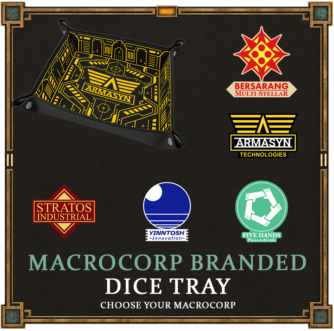 Avarice MacroCorp Dice Tray
