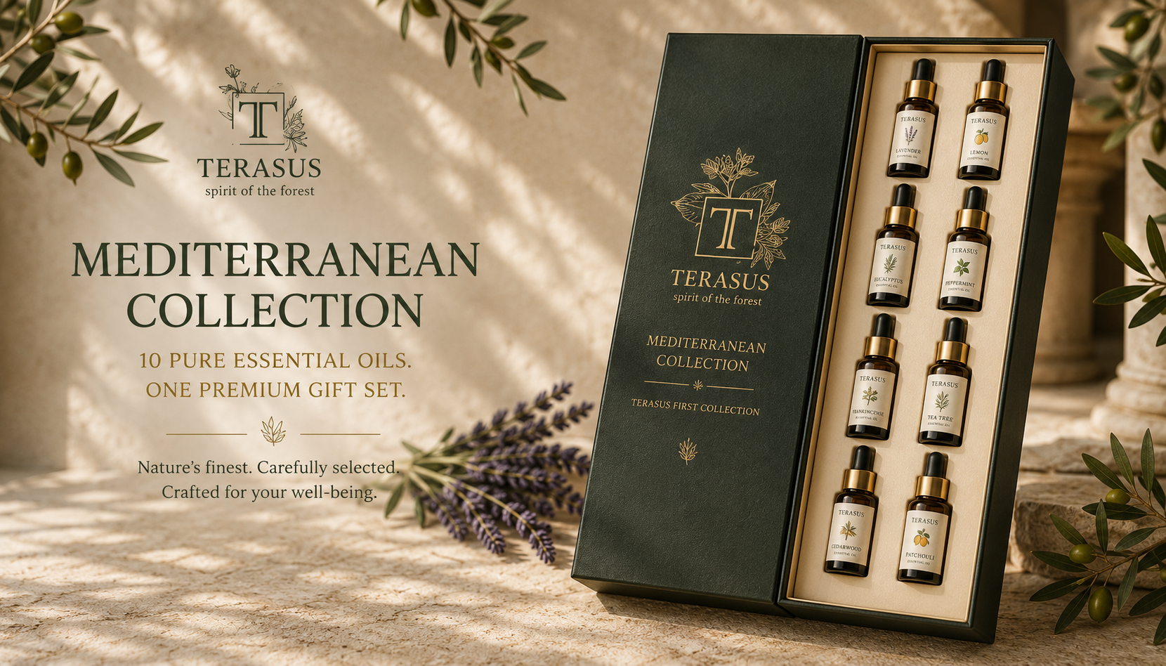 TERASUS Mediterranean Collection – 10 Essential Oils