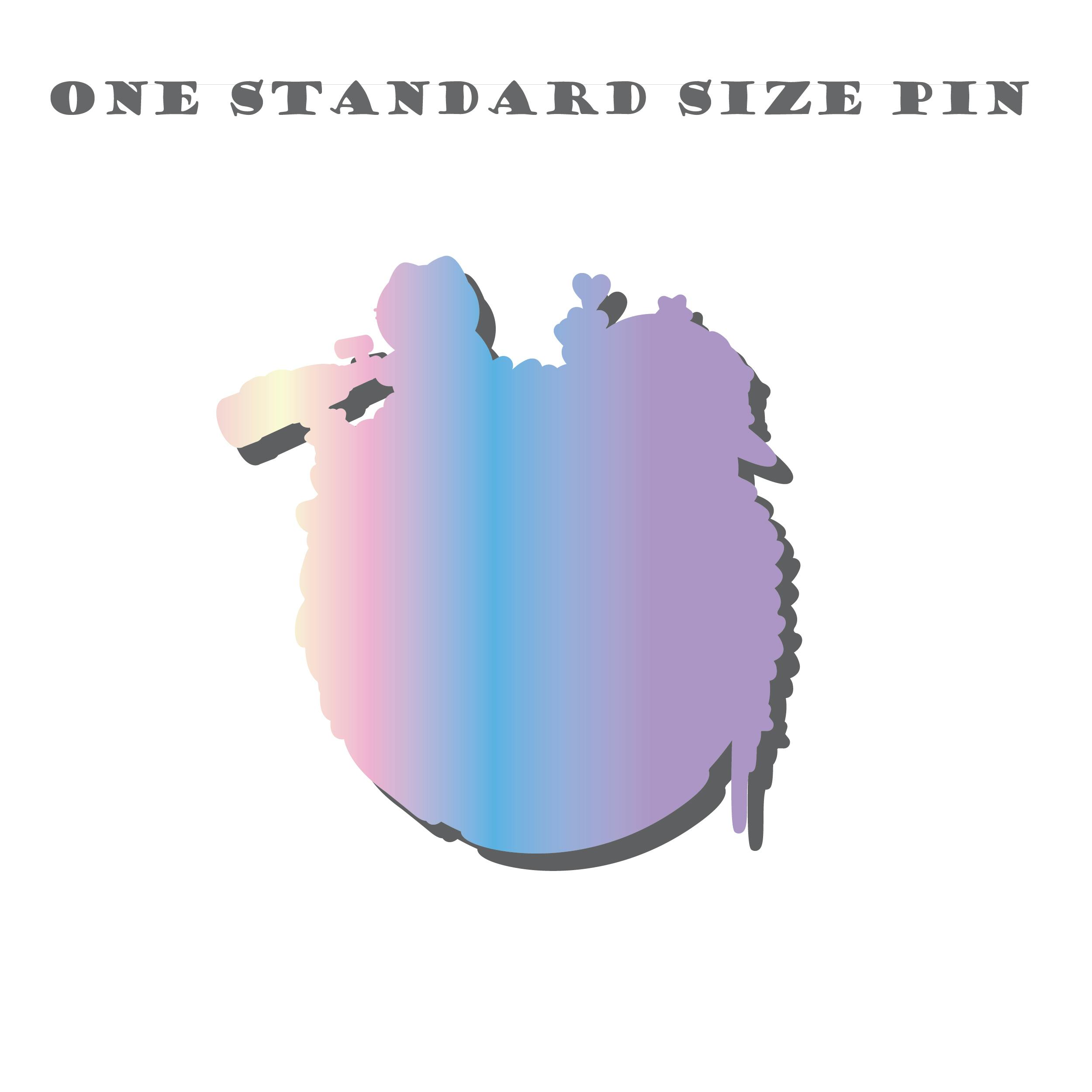 One Standard Size Pin
