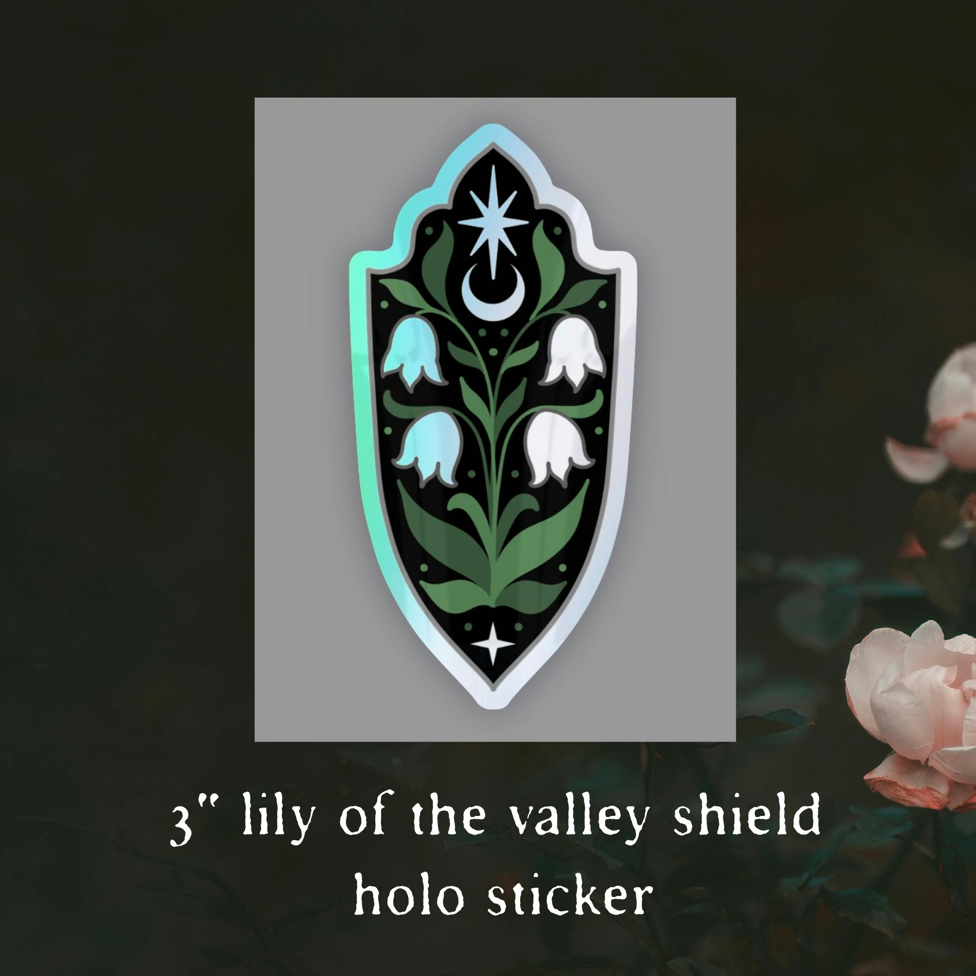 STICKER- Lily of the valley Shield