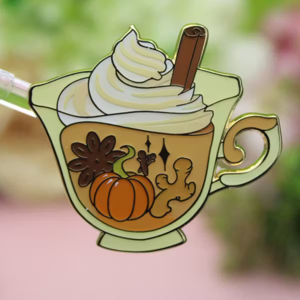 B-Grade Pin: Pumpkin Tea Cup