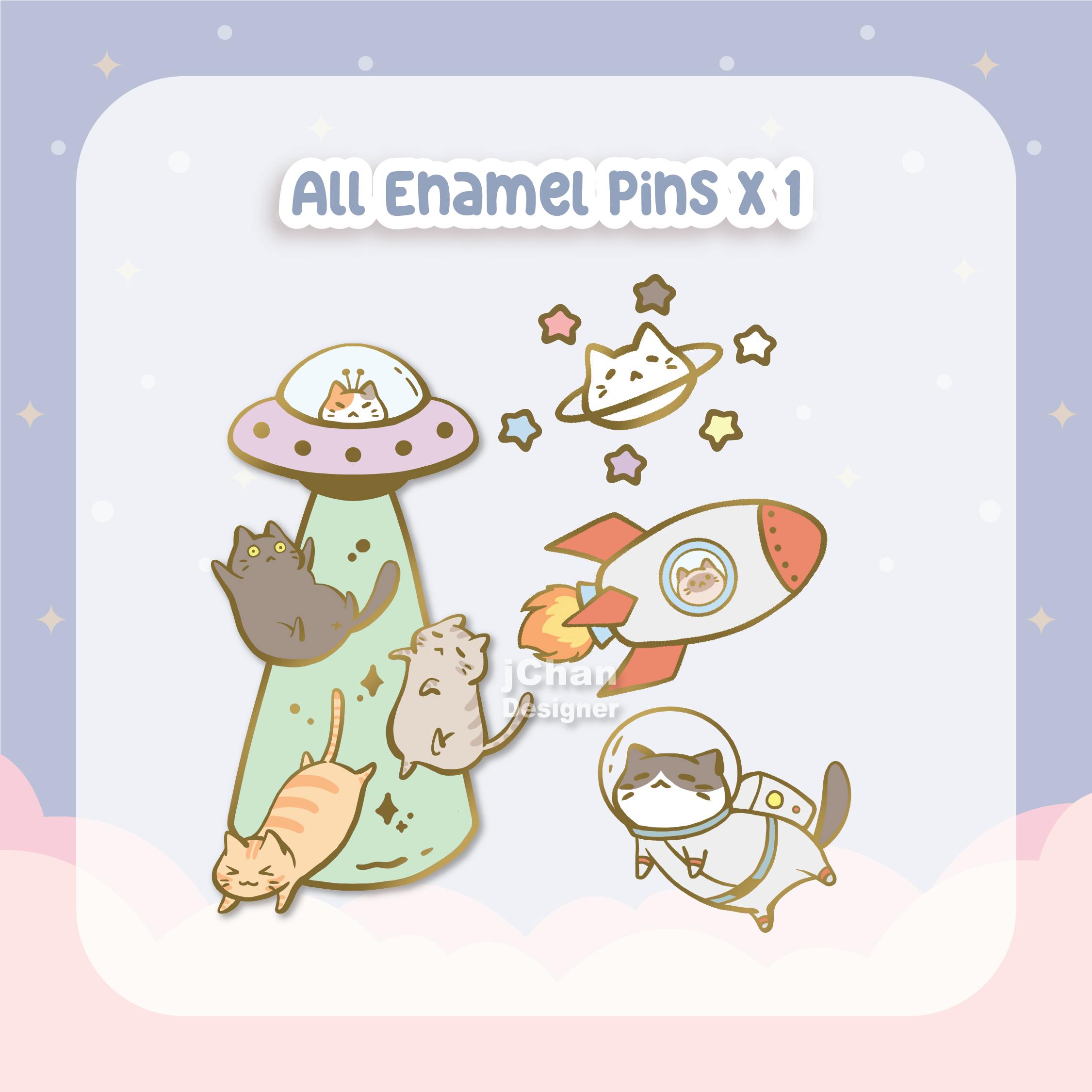 ★ All Enamel Pins x 1 ★