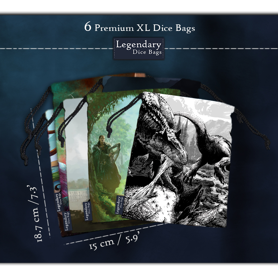 6 XL Legendary Dice Bags