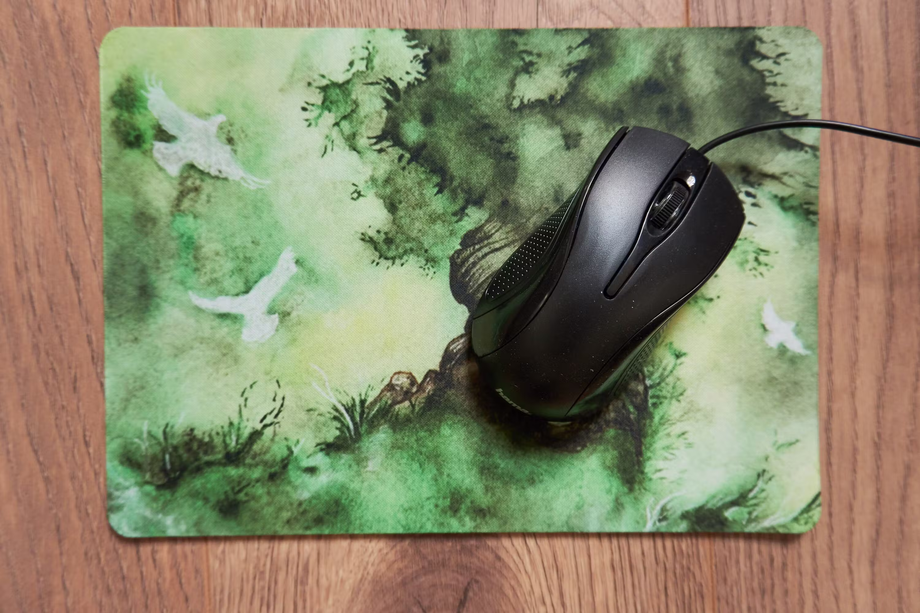 Green fantasy tree mousepad [soft fabric]