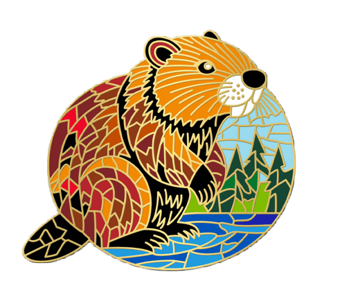 Pearl effect (fur) on the Beaver