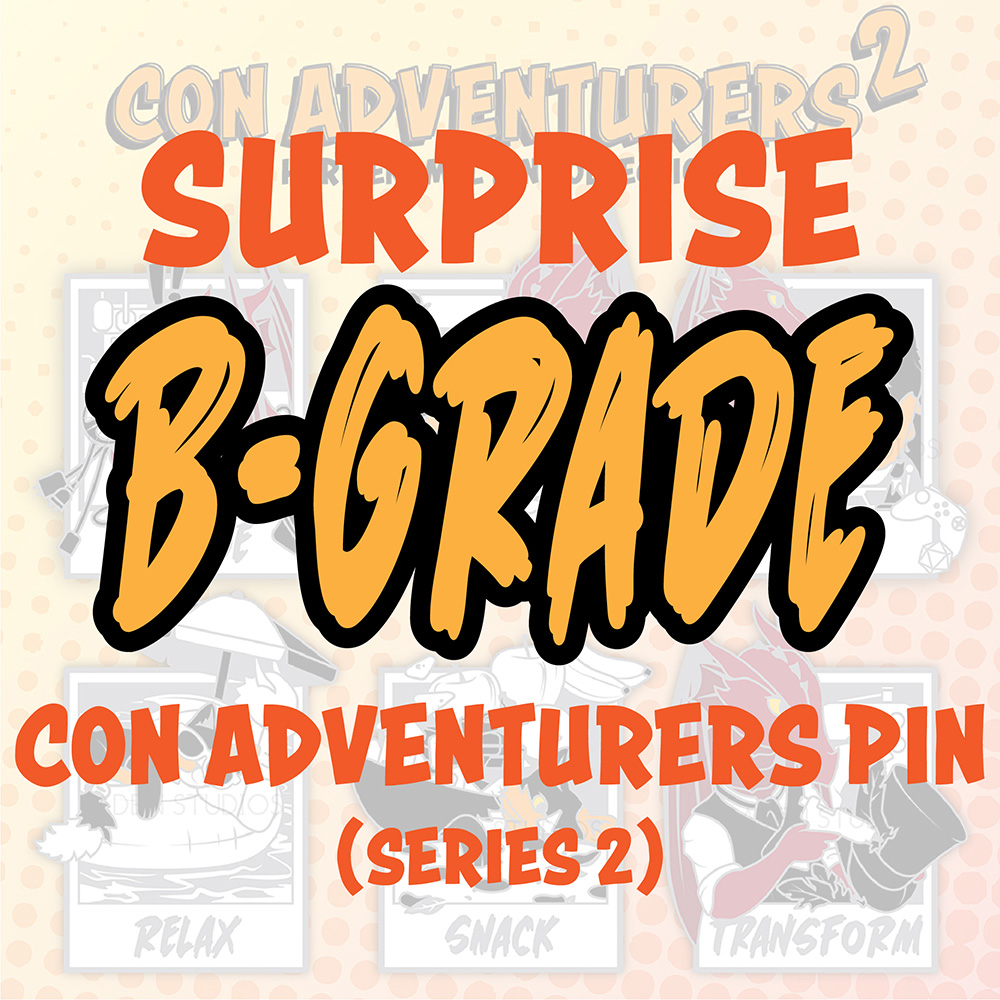 Single Random B-Grade Enamel Pin - Con Adventurers, Series 2