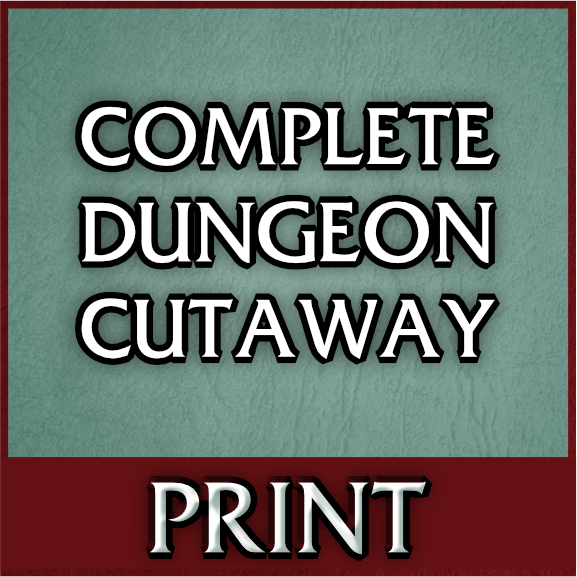 Cutaway of the Complete Dungeon (Print)