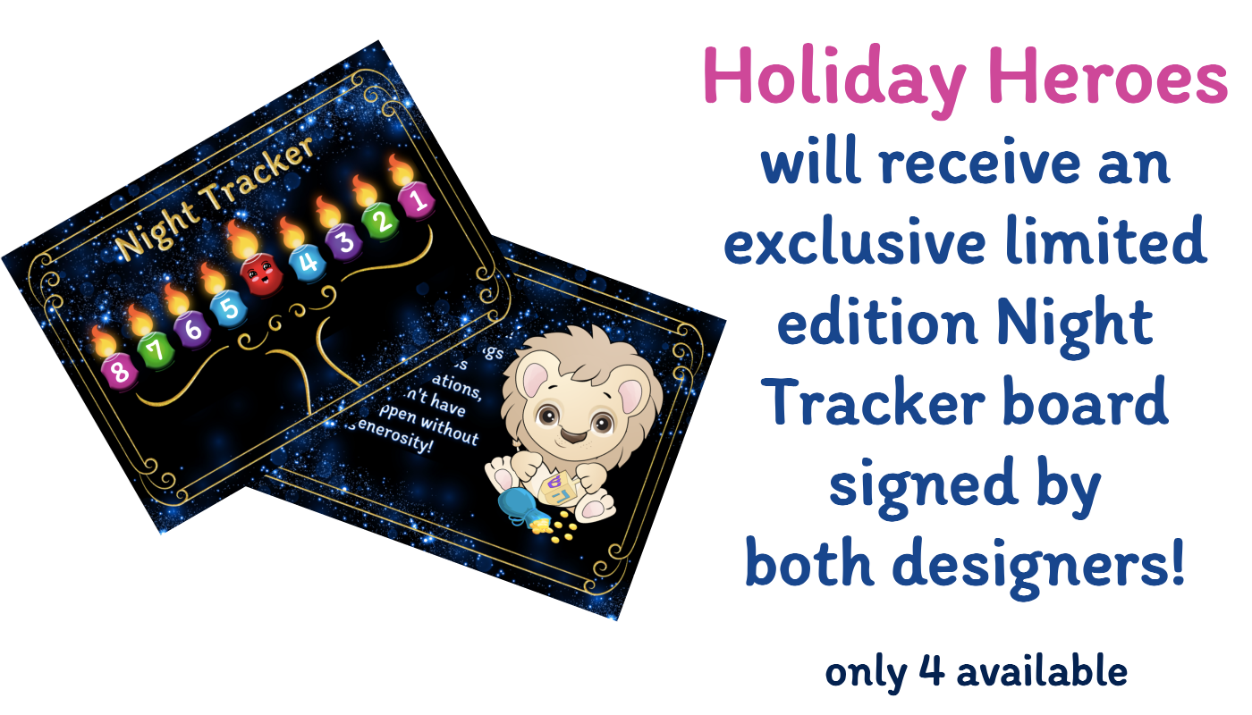 Holiday Heroes will receive an exclusive limited edition Night Tracker board signed by both designers! Only 4 available. 