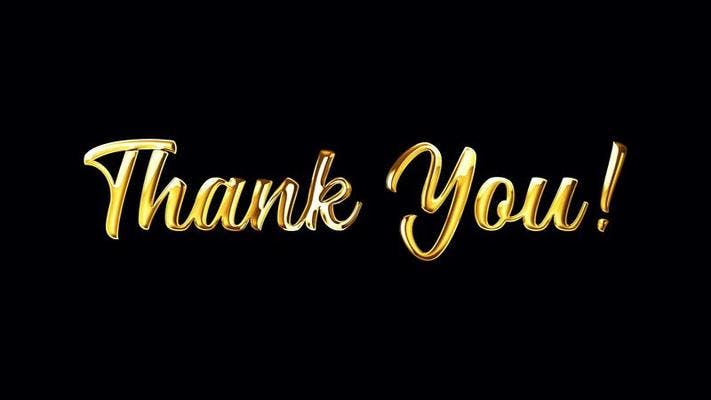 Character Poster Set and Thank You Message