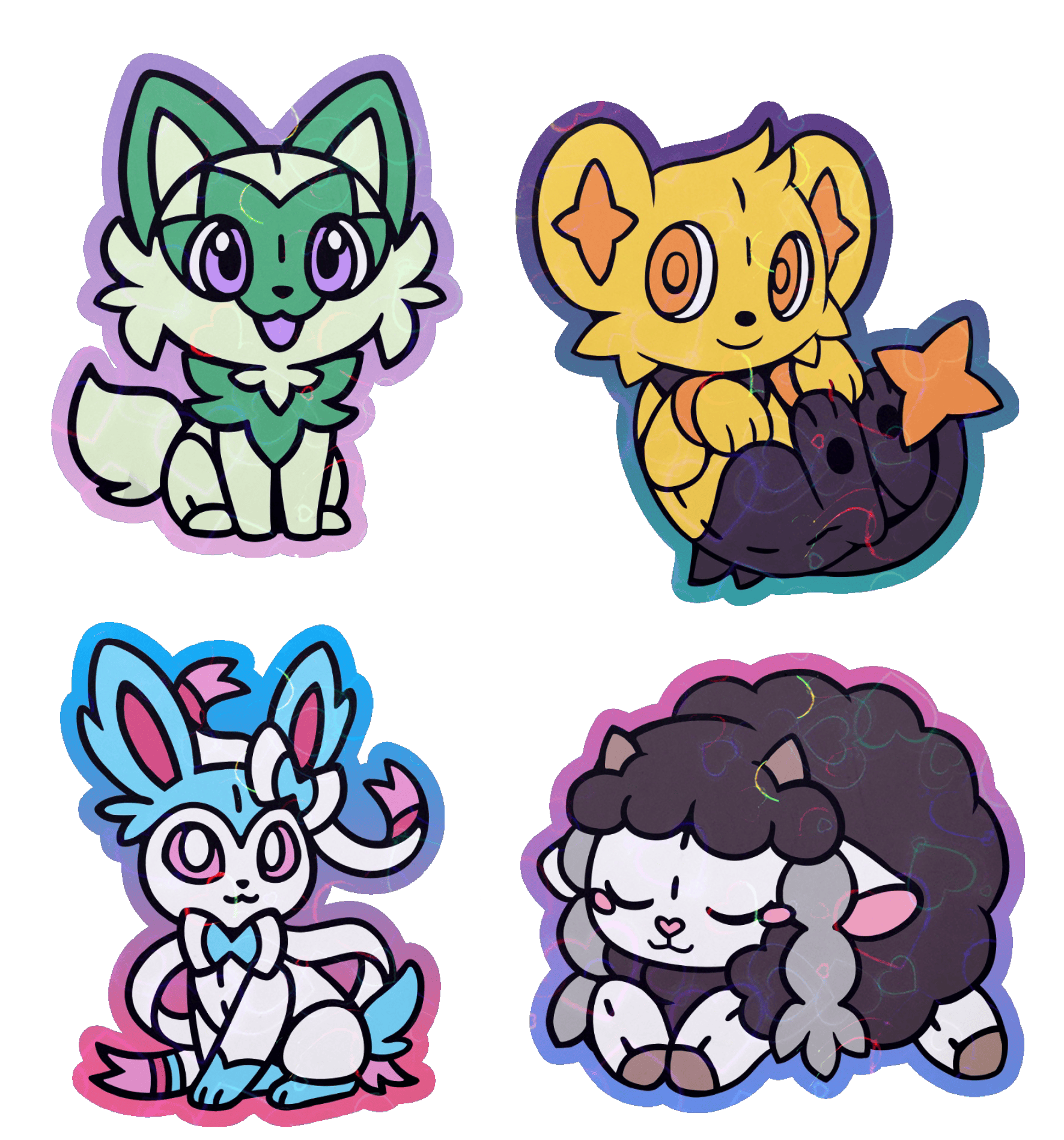 Shiny Pokemon Sticker Pack