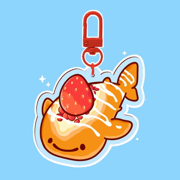Pastry Whale Shark Acrylic Keychain