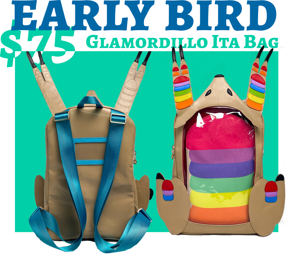 EARLY BIRD The Glamordillo Ita Backpack