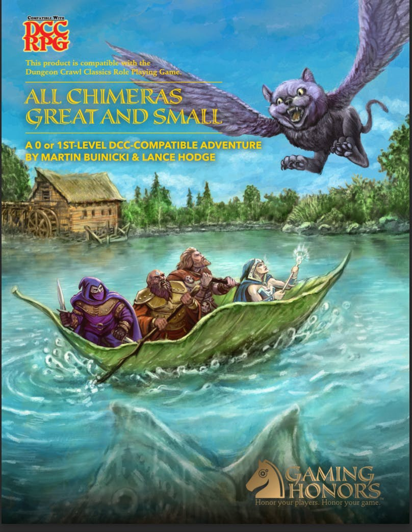 All Chimeras Great and Small, A 0 or 1st-Level DCC-Compatible Module, Print & .pdf