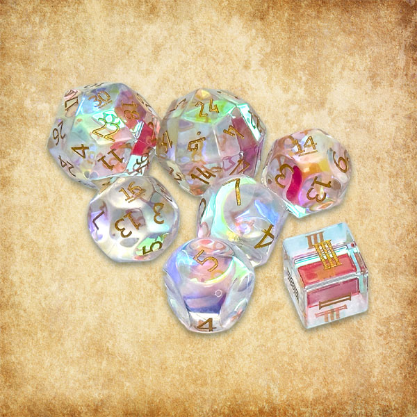 Whiterock Crystal: gemstone dice, crystal, funky 7