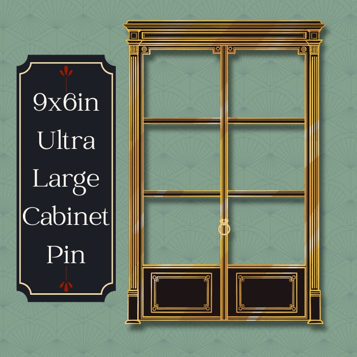 Single Ultra Large Cabinet Enamel Pin