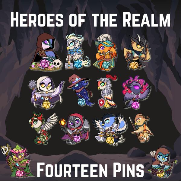 Pledge Levels | Character Class Phoenix Pins - BackerKit