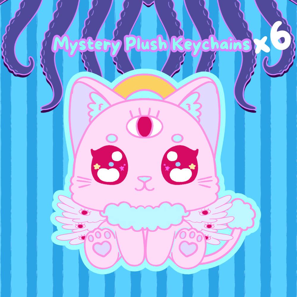 Blind Box Plushie Keychain Set of 6