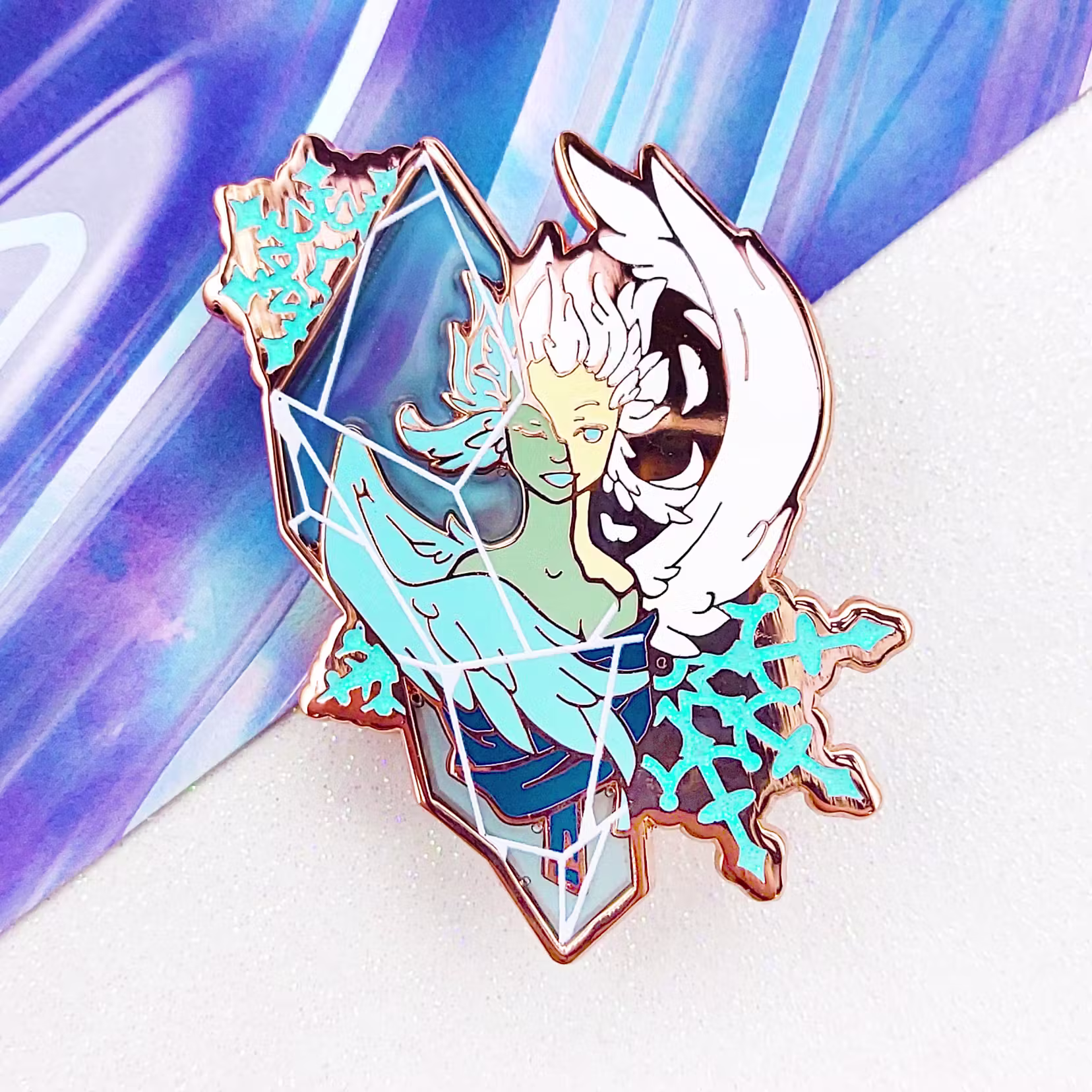 "Angel of Ice" Enamel Pin