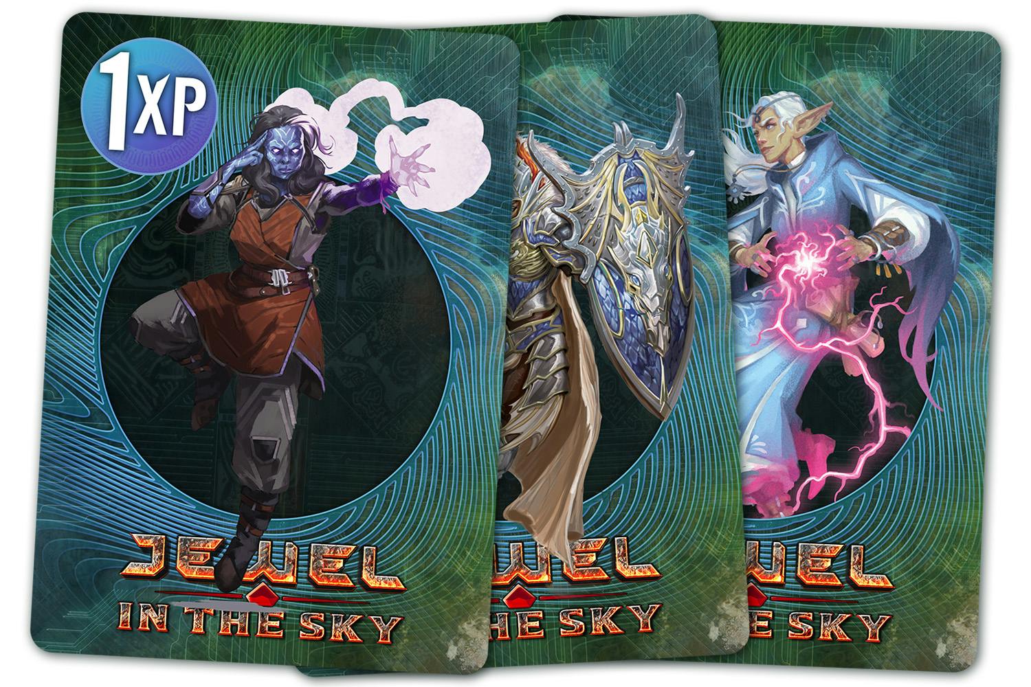 Mockup of the collection of XP cards accumulated so far.