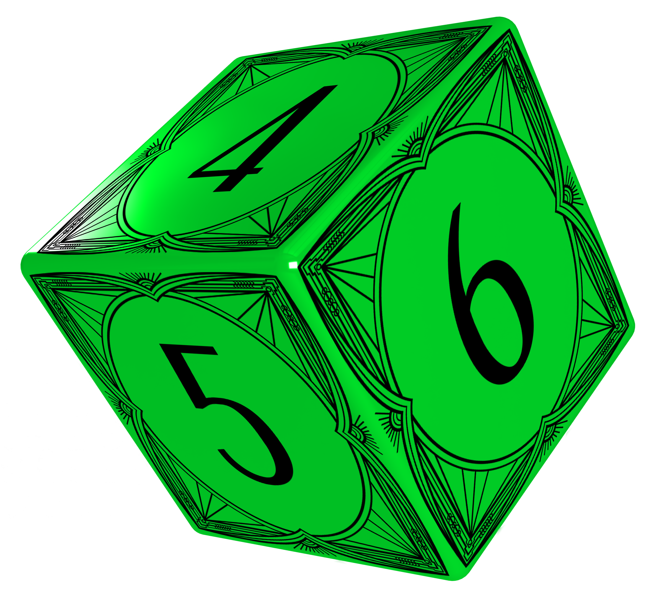 Green base with black lettering