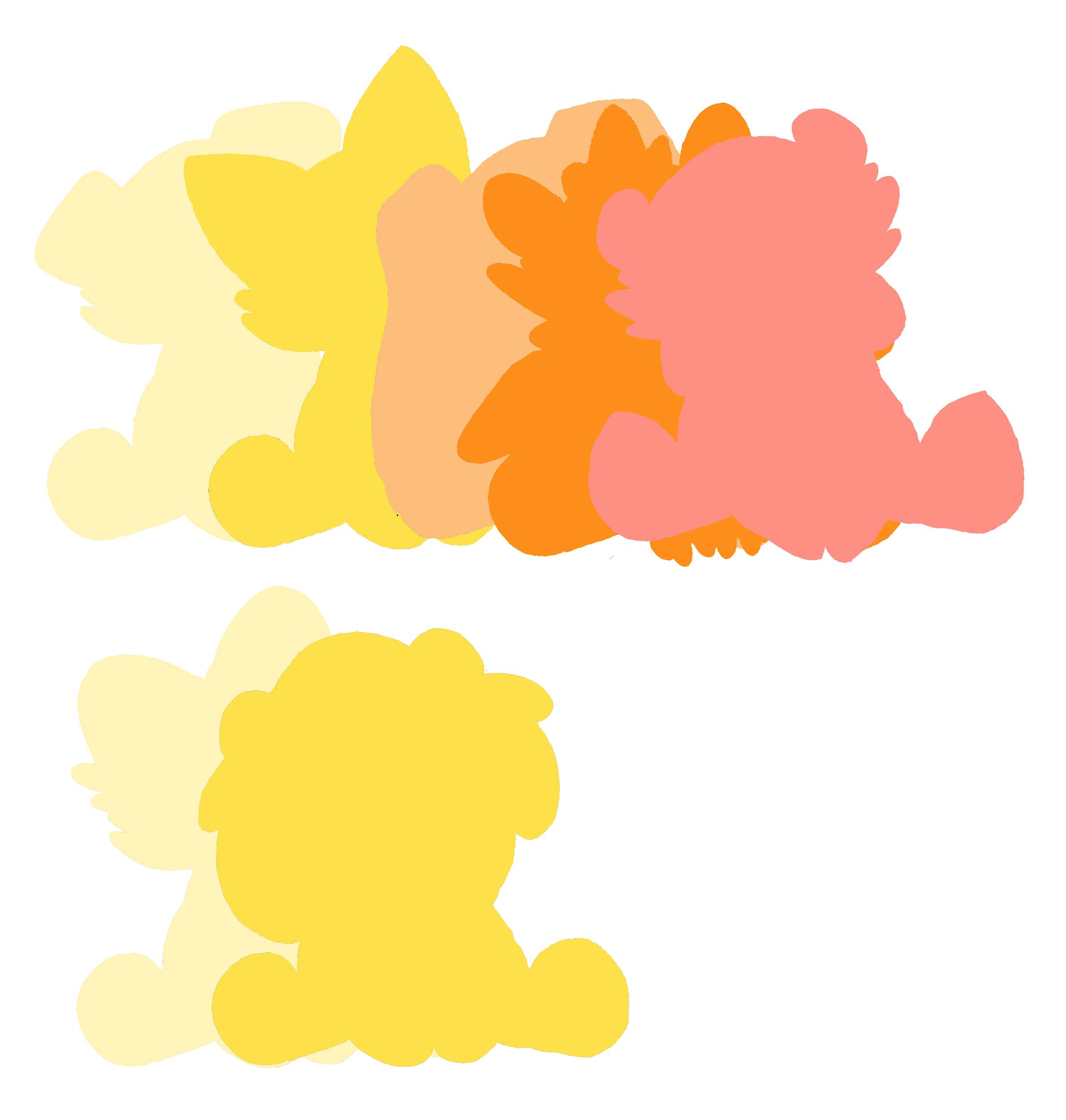 Seven Sunshine Teddy Plushies!