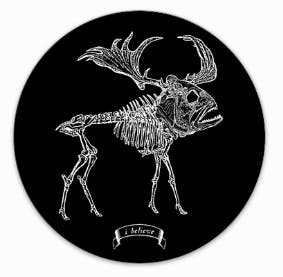 STICKER: Piranhamoose Skeleton