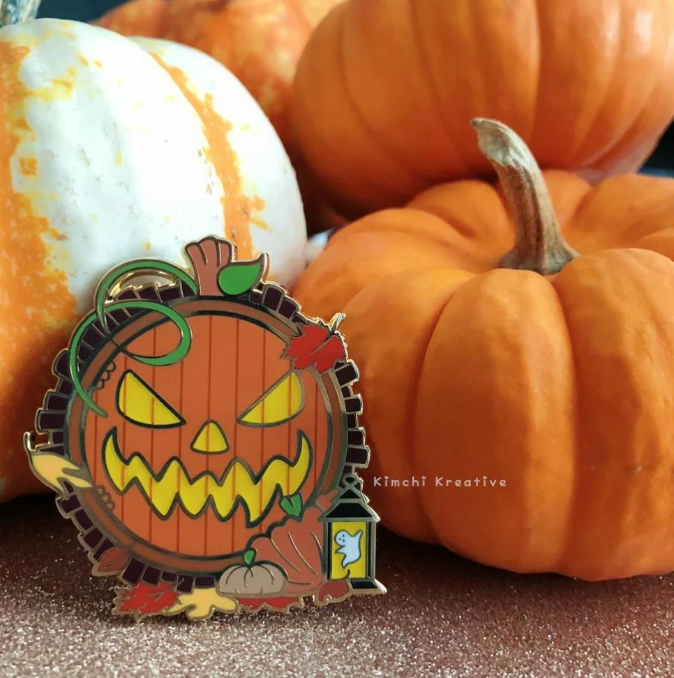 Pumpkin Door Pin