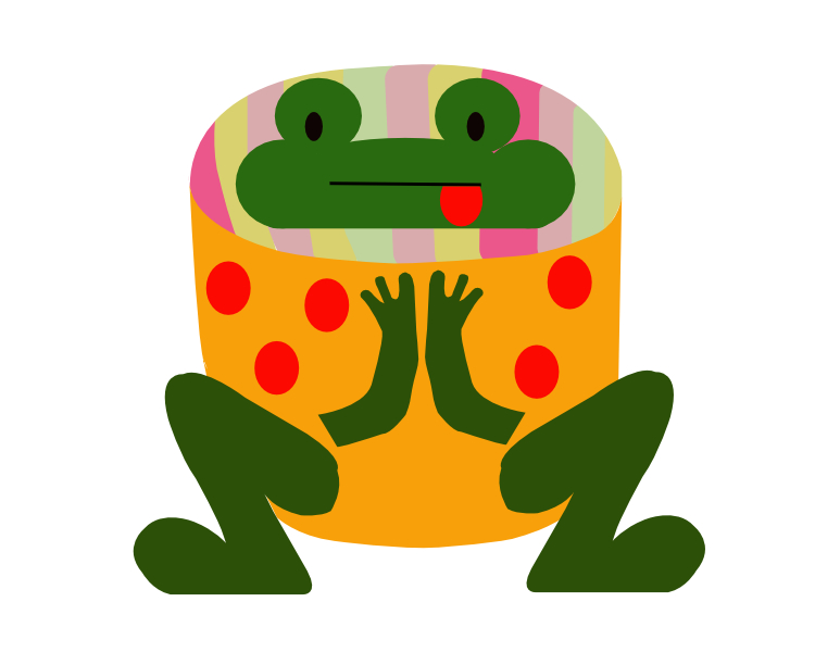 Burritoad Doing Frog Pose