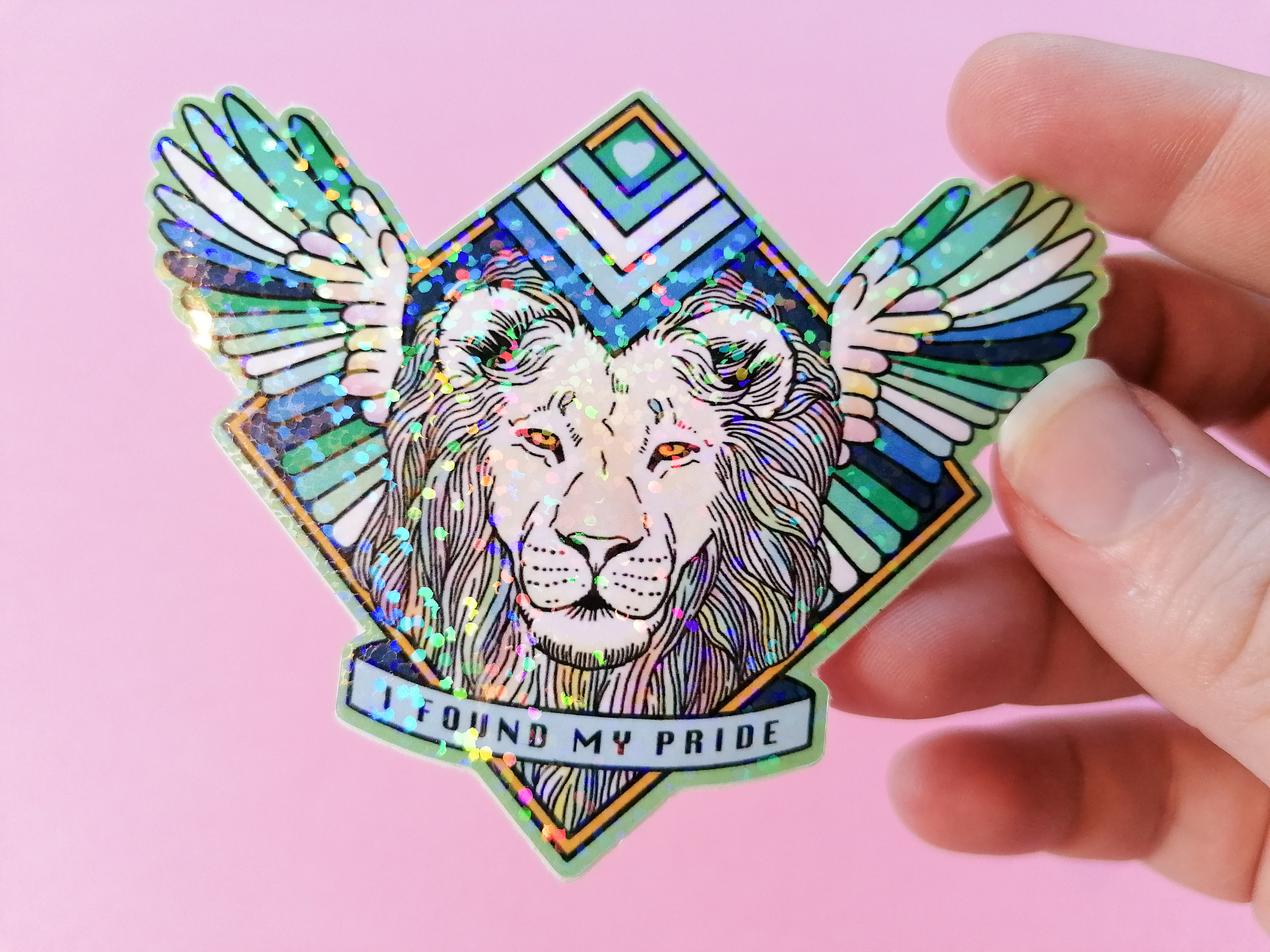 Gay Pride Lion sticker