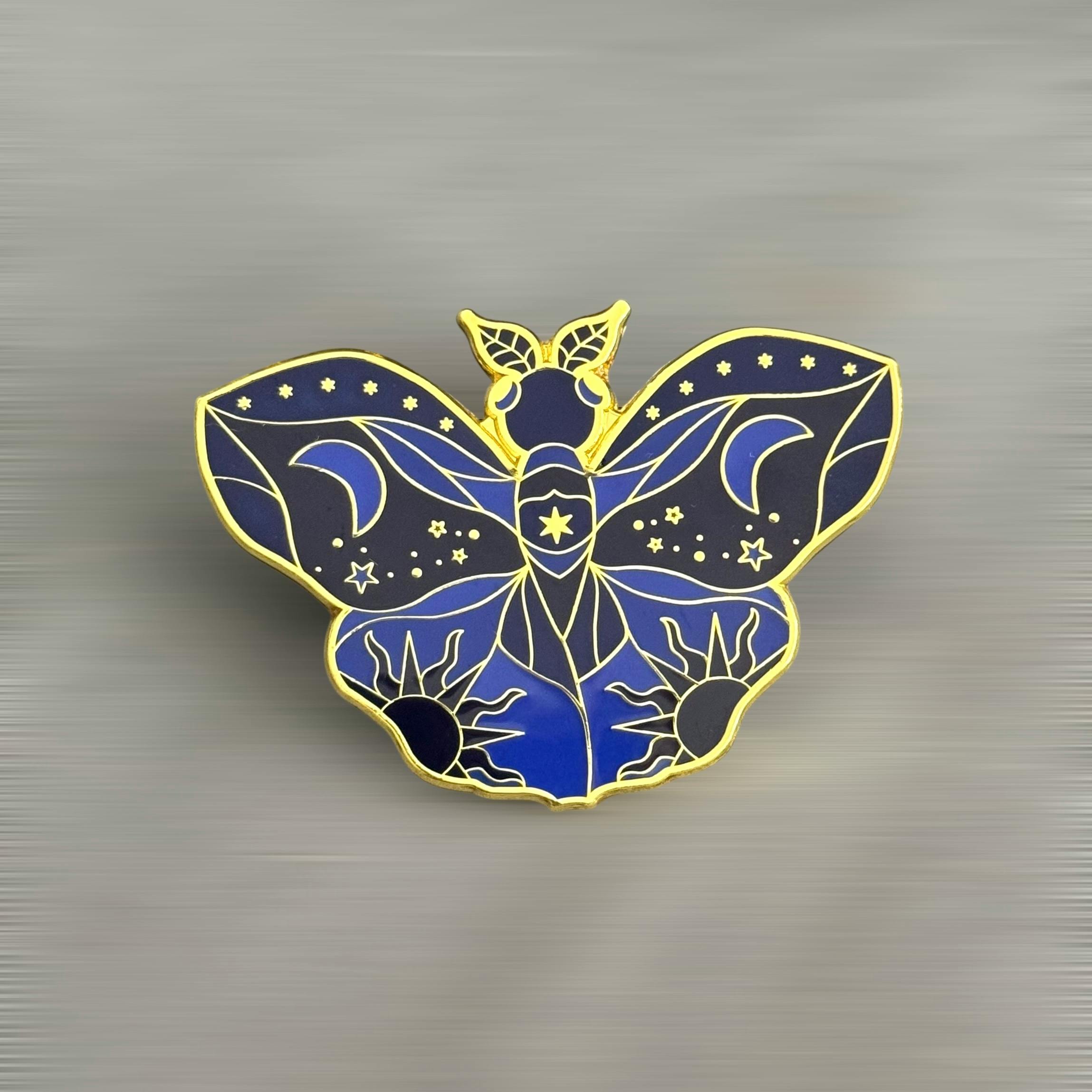 Blue Midnight Flutter Pin
