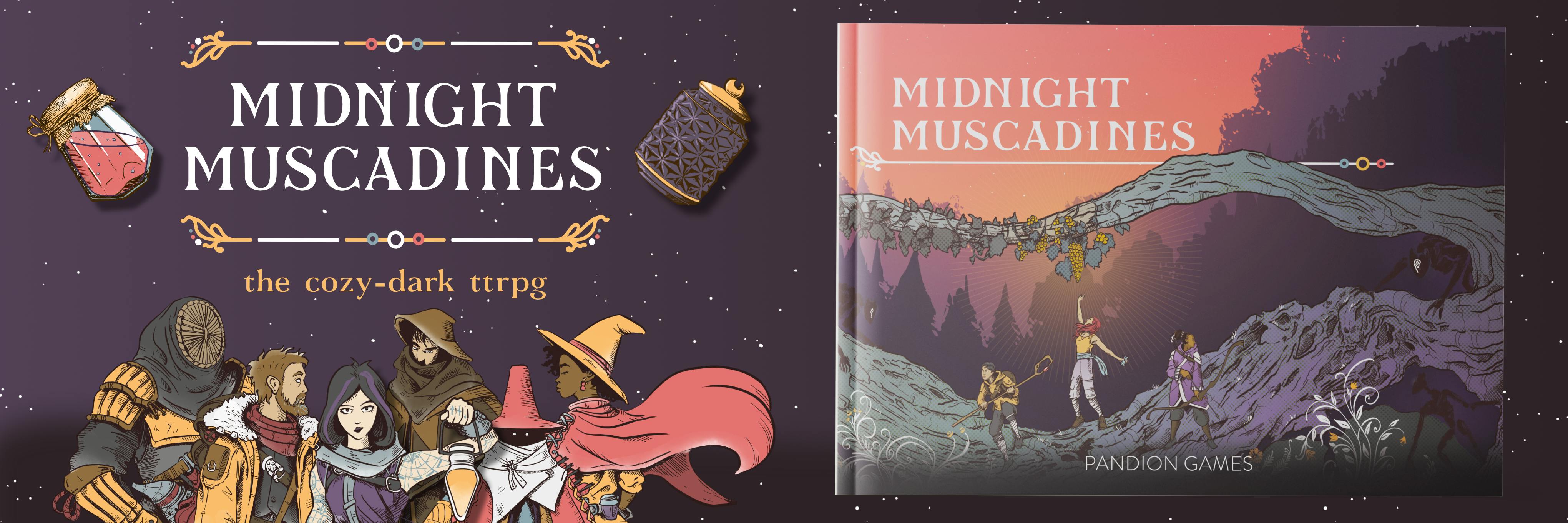 Midnight Muscadines - The Cozy-Dark TTRPG of Magical Jams